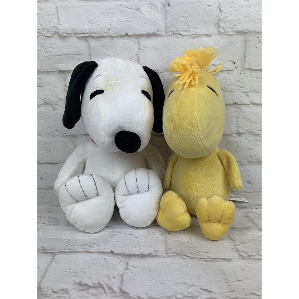 KOHL'S CARES SNOOPY & WOODSTOCK Peanuts Soft Plush Stuffed Animals 15" Lot of 2
